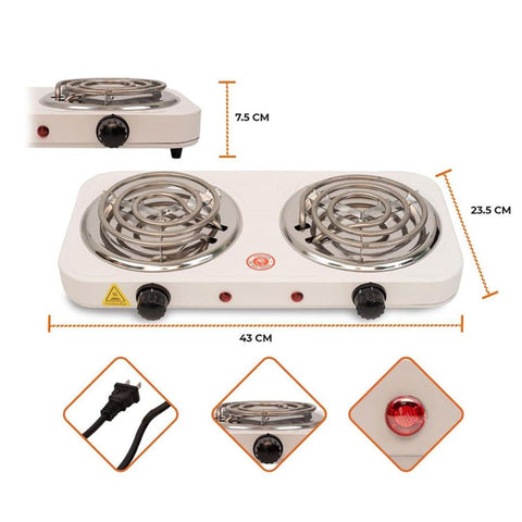 Double Electric Stove Hot Plate Premium Brand Raf
