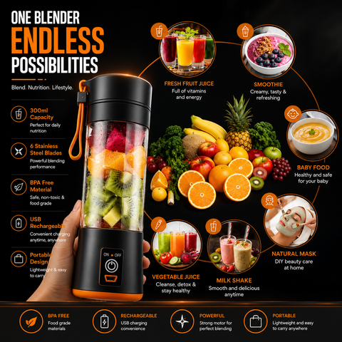 USB Rechargeable Juicer Blender