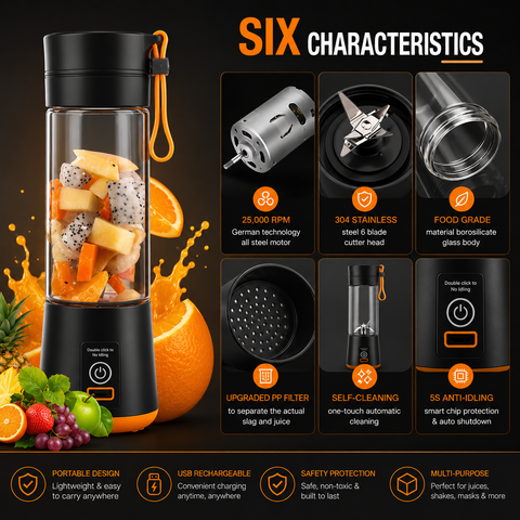 USB Rechargeable Juicer Blender