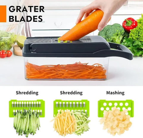 16 in 1 Vegetable Slicer Cutter Multi-Use Kitchen Tool