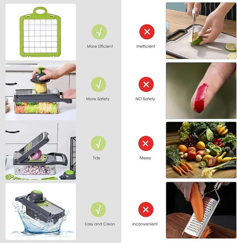 16 in 1 Vegetable Slicer Cutter Multi-Use Kitchen Tool
